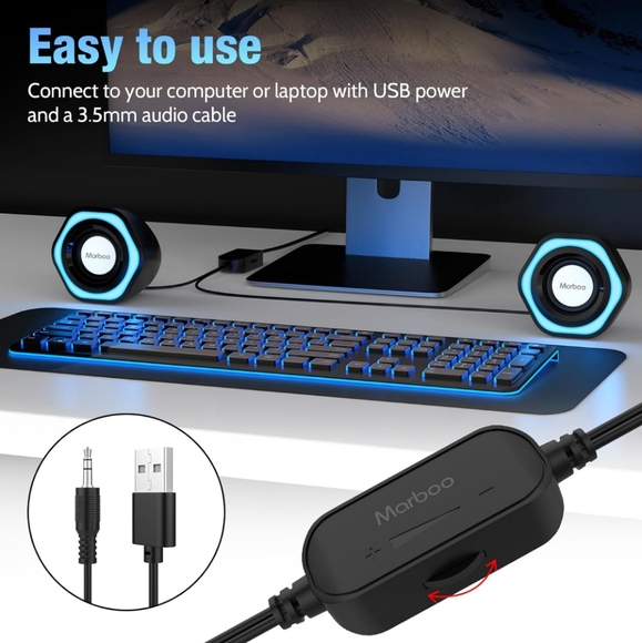 Mini computer speakers - Picture 4 of 10